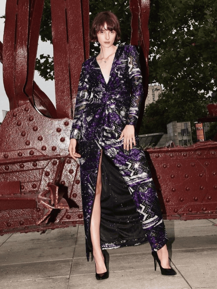 LONG DRESS PAILLETTES PATTERNS