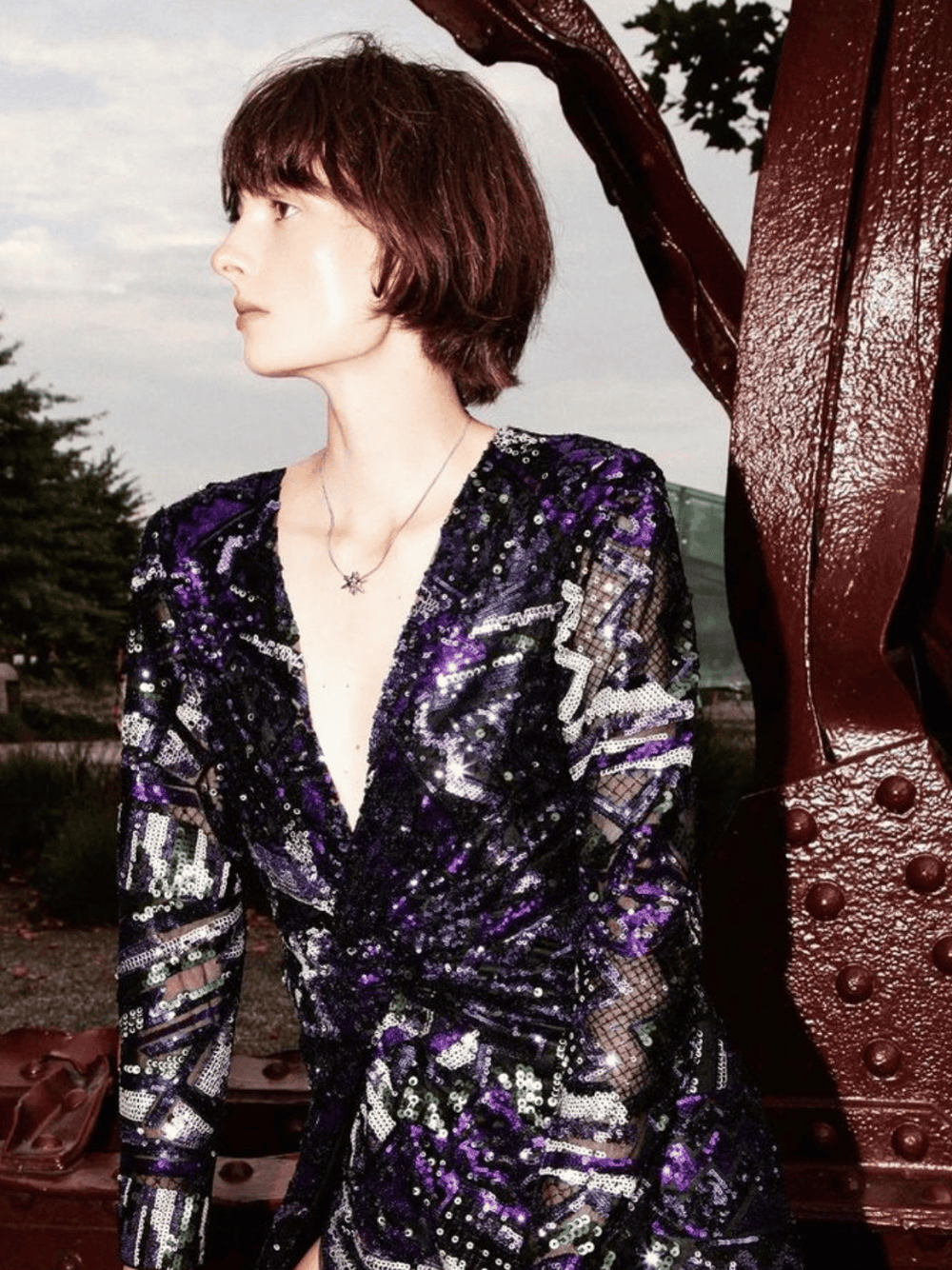 LONG DRESS PAILLETTES PATTERNS