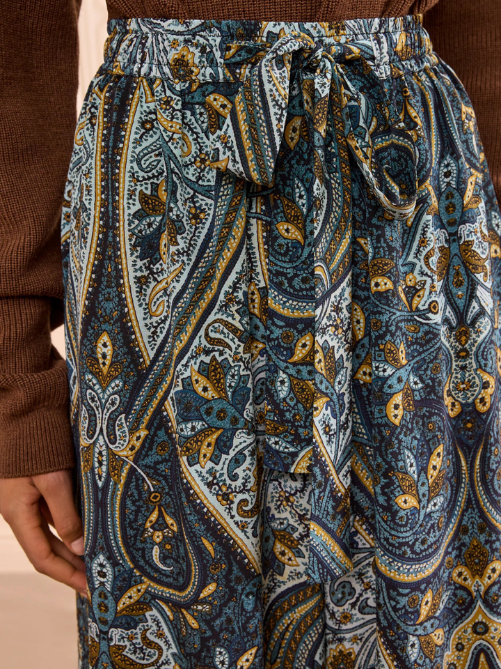 Sawyer Wide Leg Silk Pant