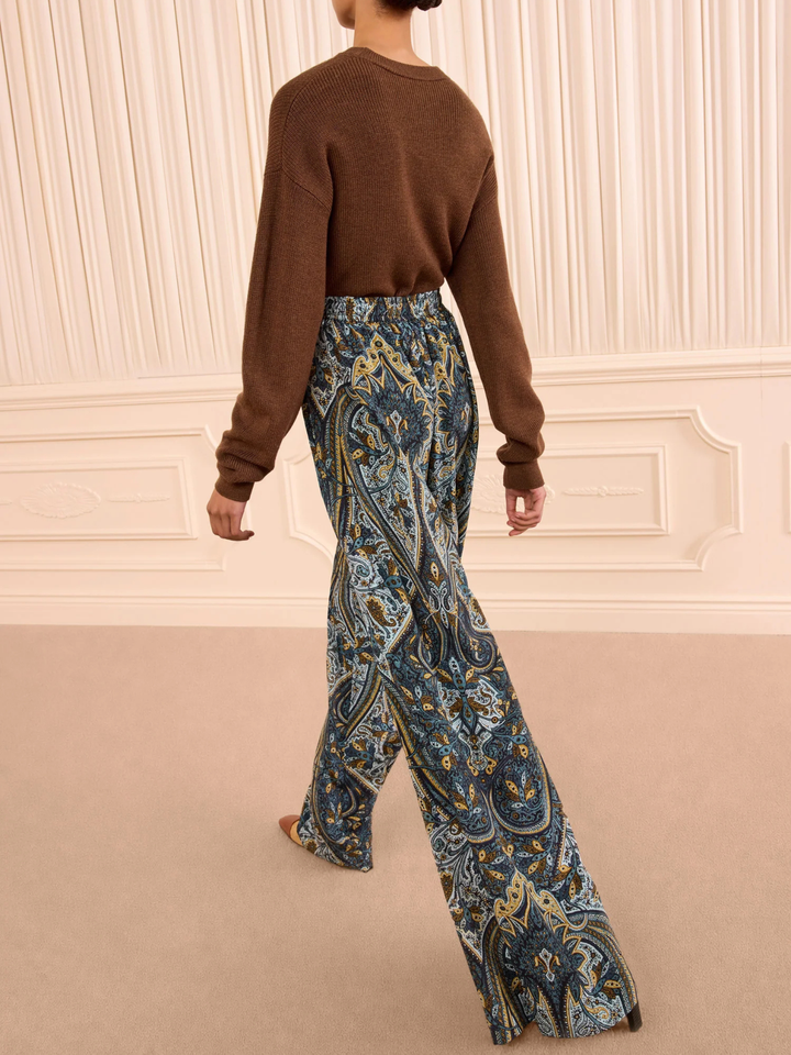 Sawyer Wide Leg Silk Pant