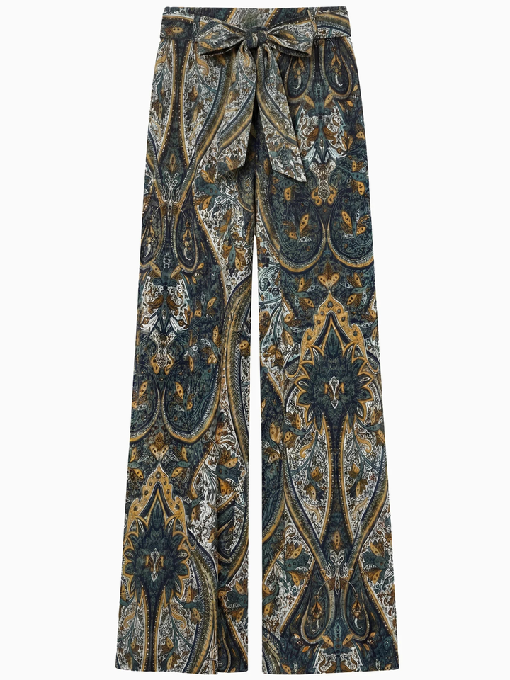 Sawyer Wide Leg Silk Pant