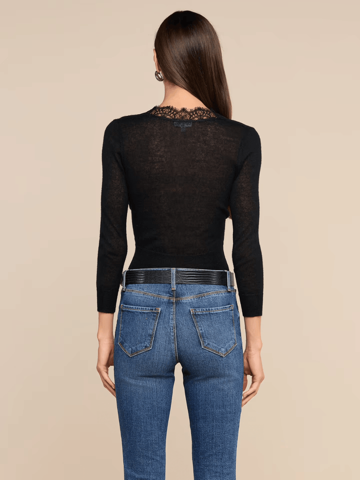ELUNA LACE DETAIL CARDIGAN