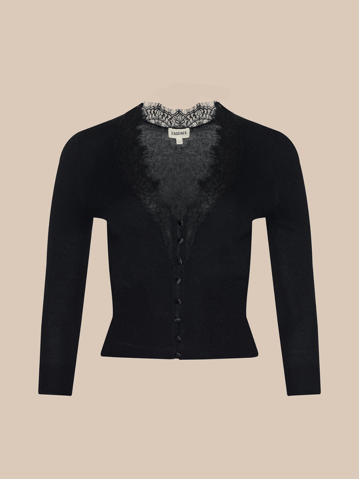 ELUNA LACE DETAIL CARDIGAN