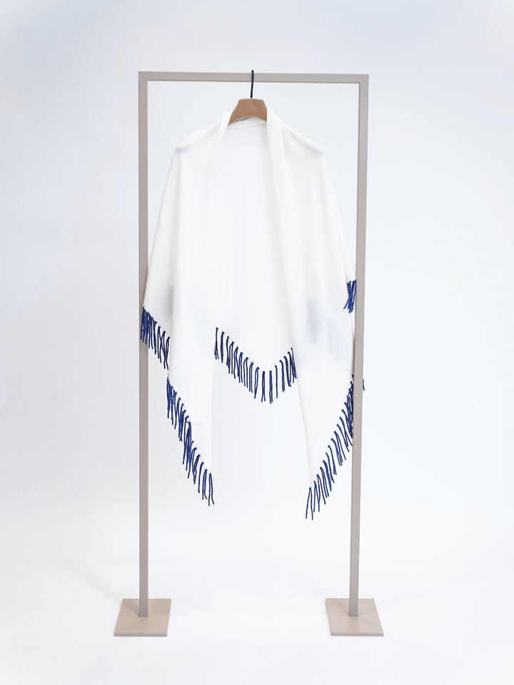 Poncho mit Fransen