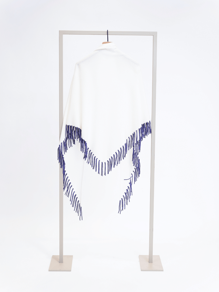 Poncho mit Fransen