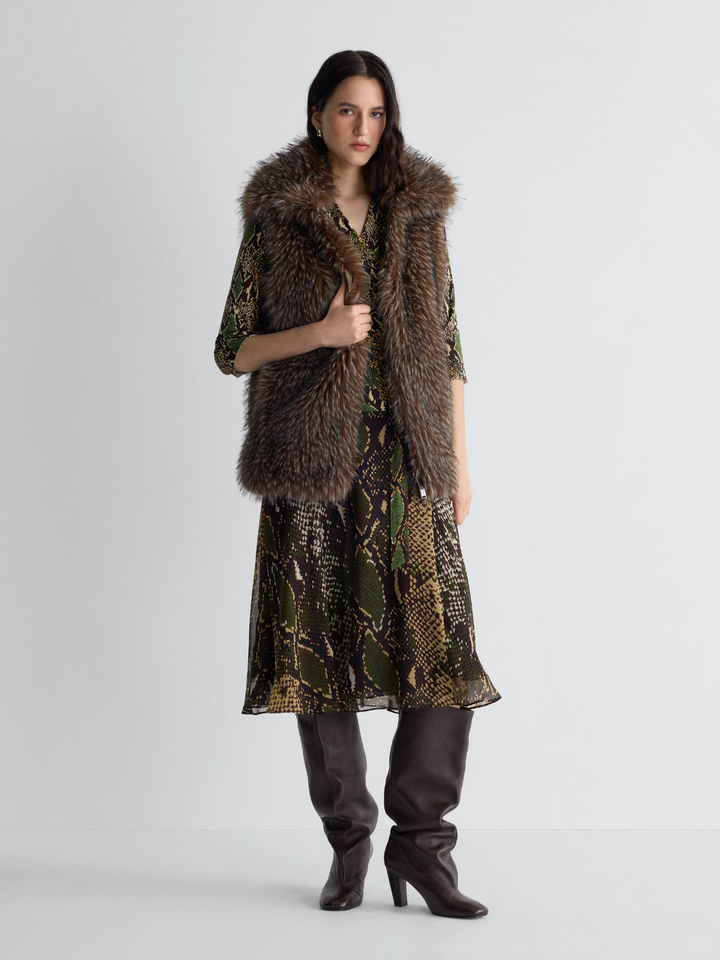 MALIN VEST - 100%PL FAUX FUR