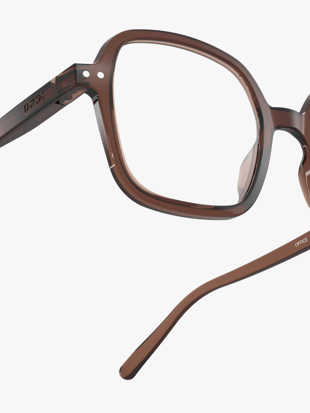 Übergroße quadratische Lesebrille