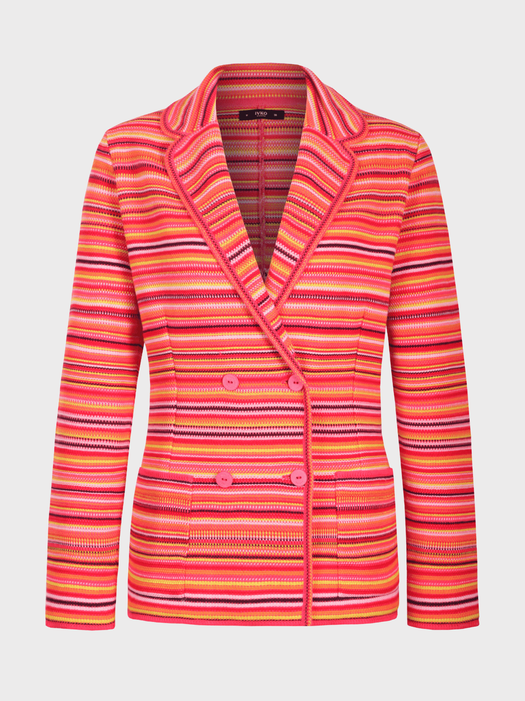 Jacquard Jacket, Stripe Pattern