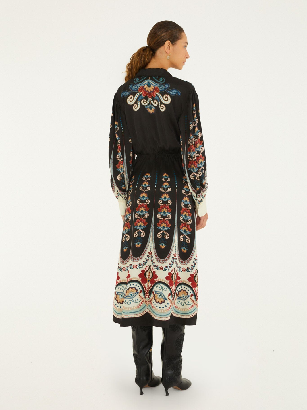 NIKITA WINTER BLACK MIDI DRESS