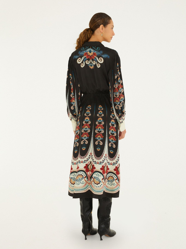 NIKITA WINTER BLACK MIDI DRESS