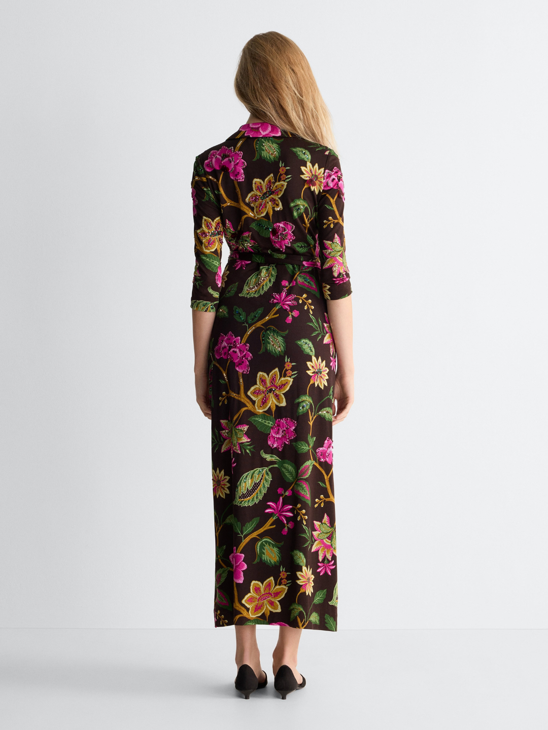 ABIGAIL LONG WRAP DRESS