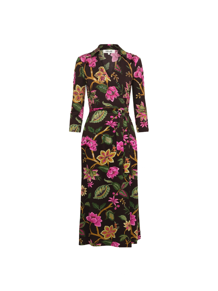 ABIGAIL LONG WRAP DRESS