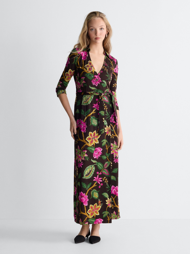 ABIGAIL LONG WRAP DRESS