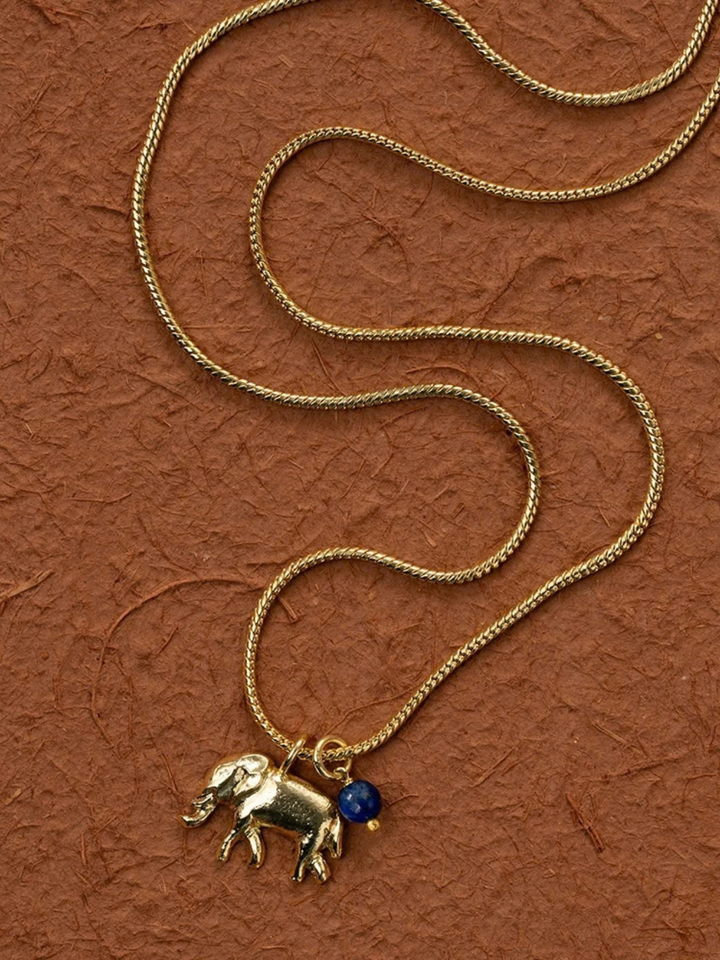 Wild Elephant Necklace GP