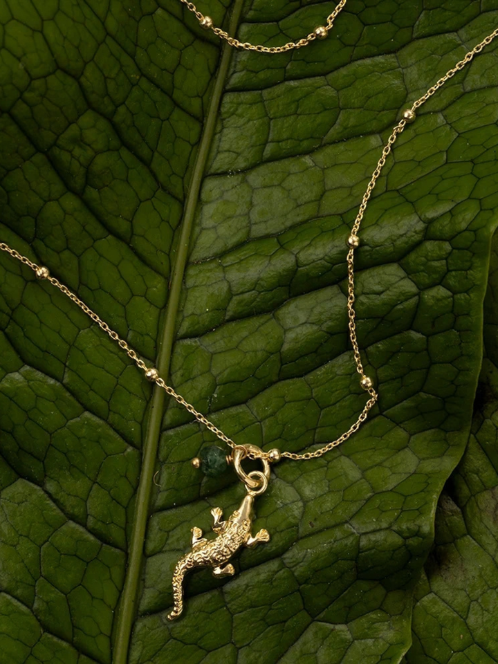 Instinct Alligator Necklace GP