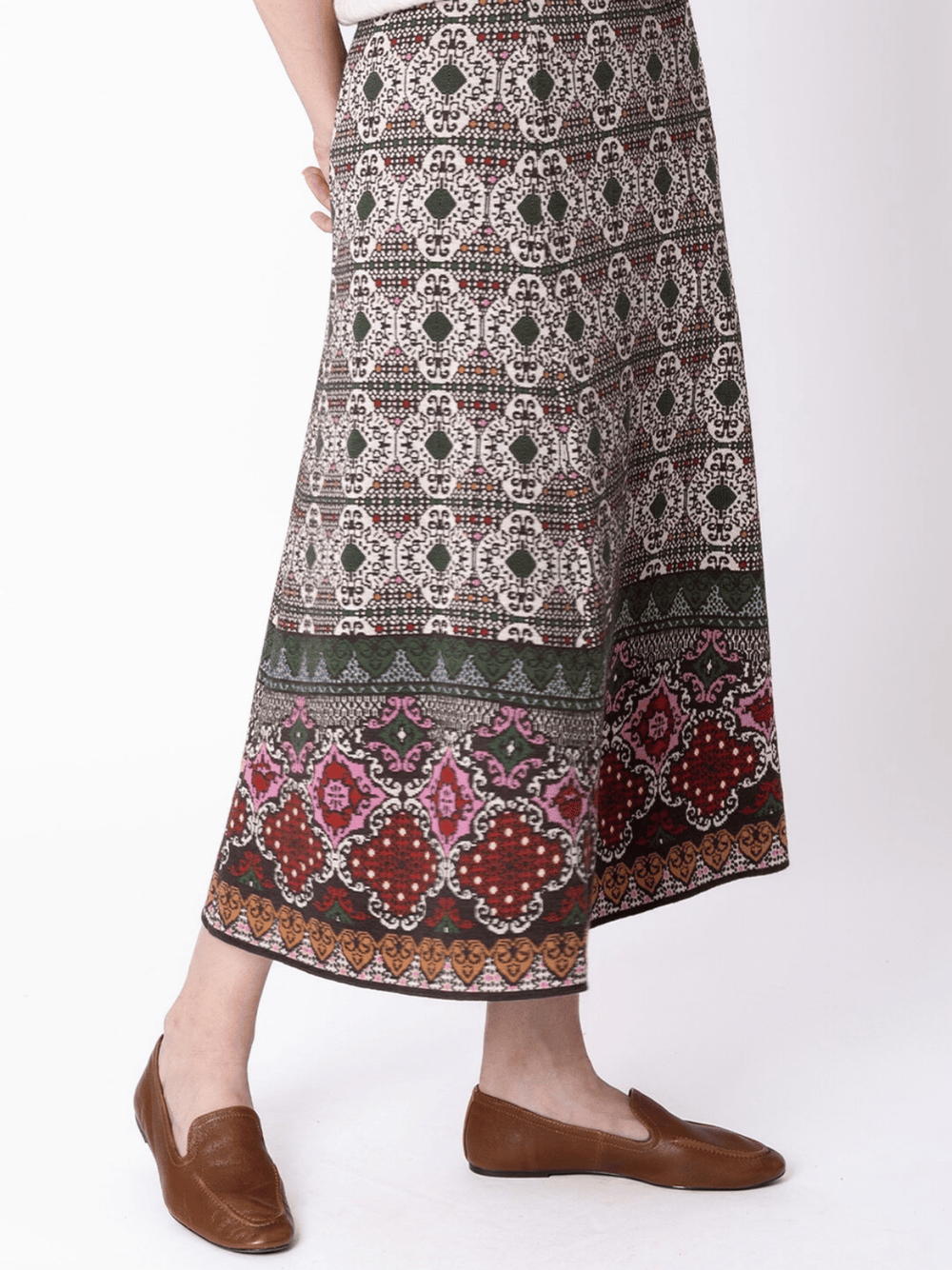 Azulejo A-Line Knit Skirt