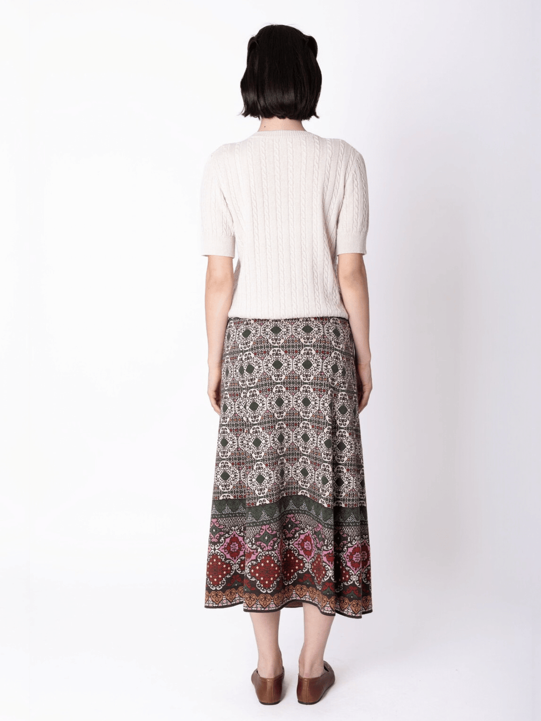 Azulejo A-Line Knit Skirt