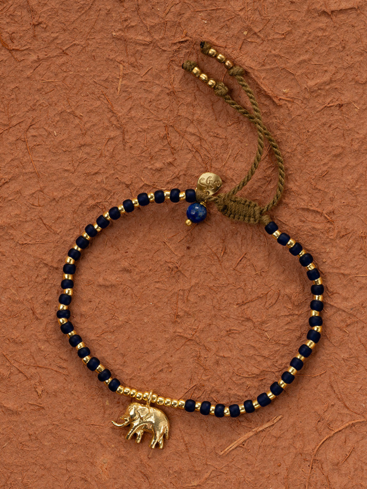 Untamed Elephant Lapis Lazuli Bracelet GP