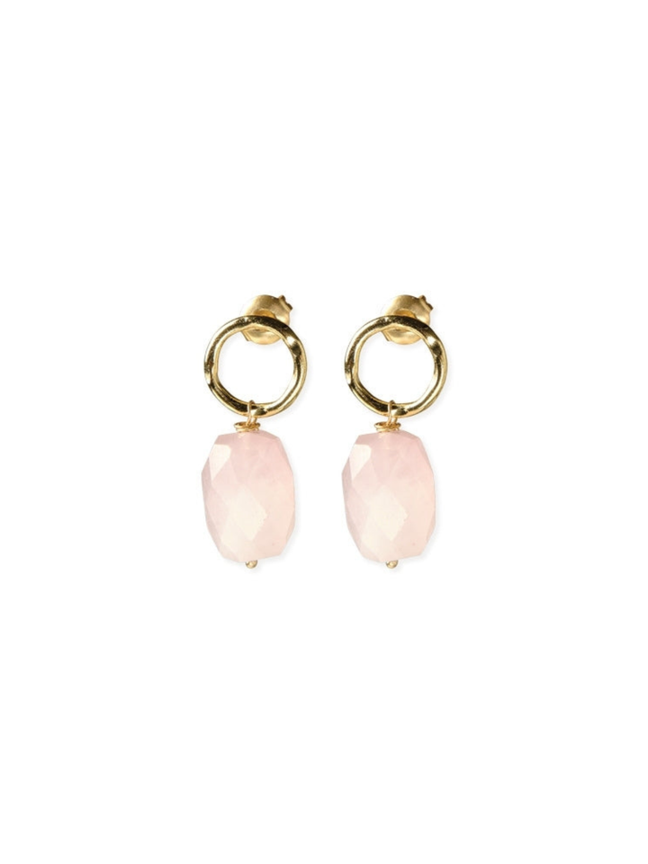 Untold Rose Quartz Earrings GP