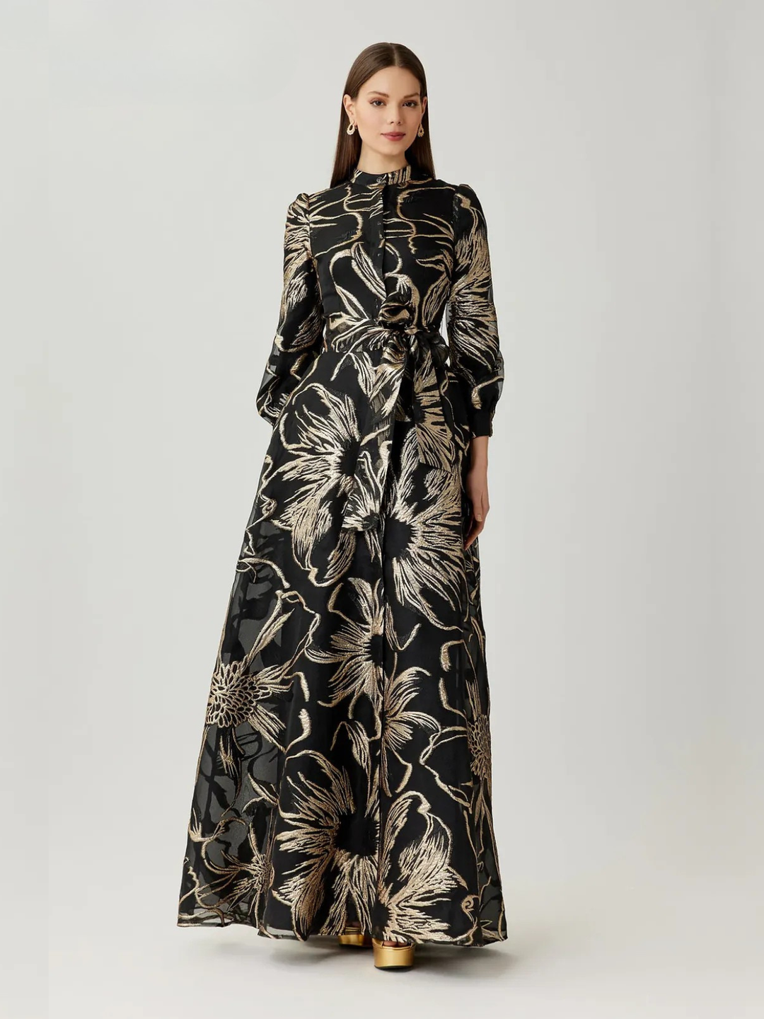 Abendkleid Stehkragen