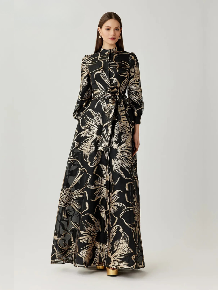 Abendkleid Stehkragen