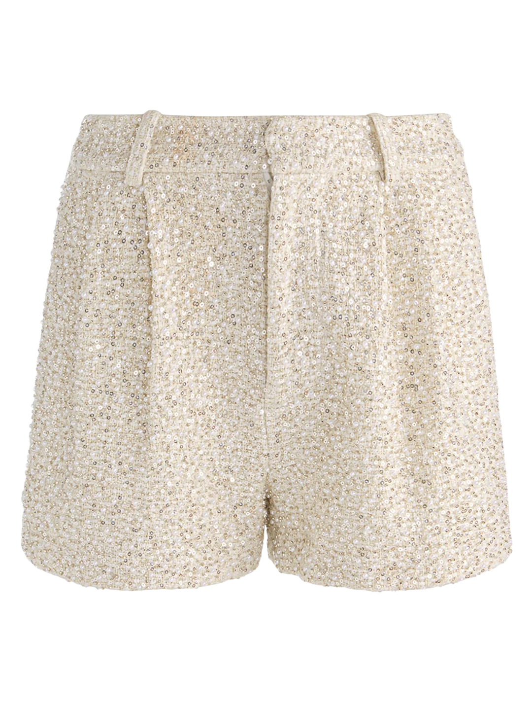 CONRY EMBELL TWEED PLEATED SHORT