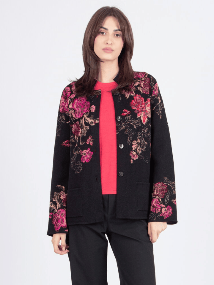 Jacquard Floral Jacke