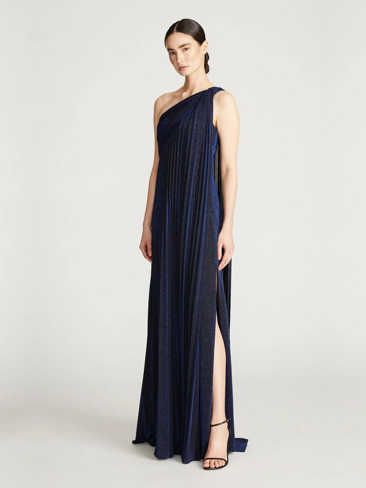 Priya Knit Pleated Gown