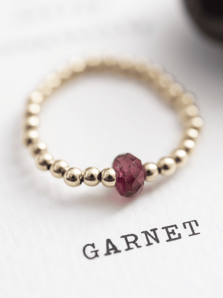 Sparkle Garnet Ring