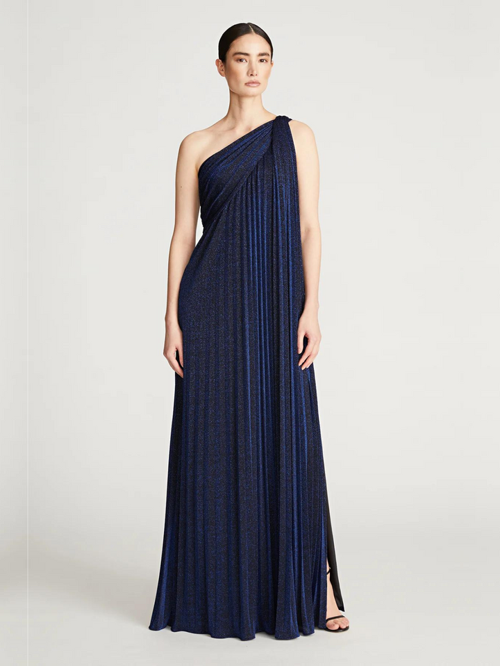 Priya Knit Pleated Gown