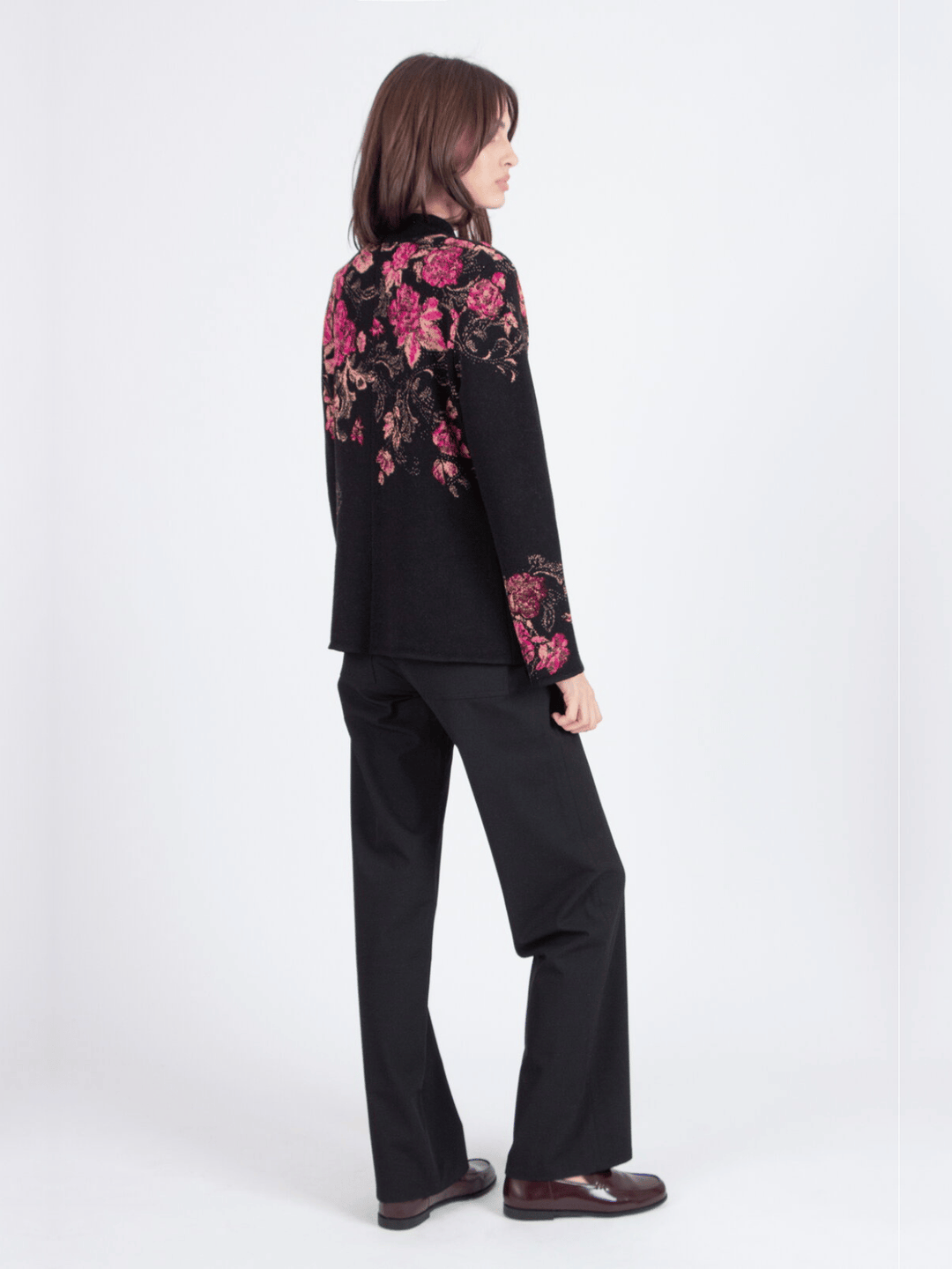 Jacquard Floral Jacke