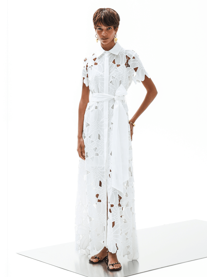 Anafi Spitzenkleid Weiß