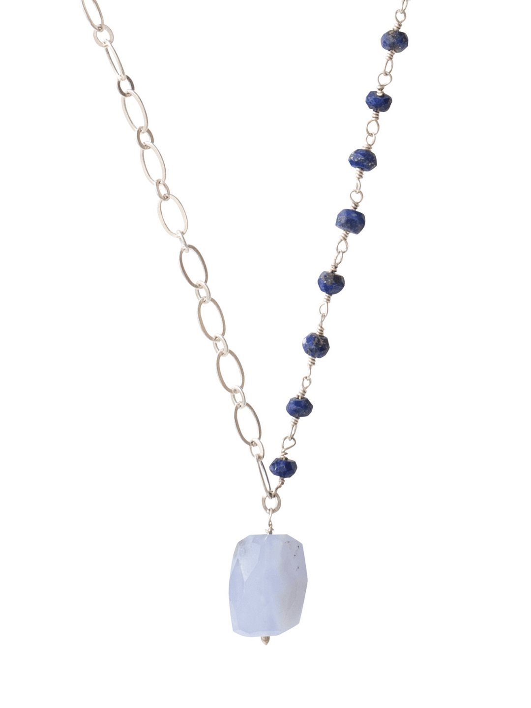 Celebration Lapislazuli Blauer Achat Halskette