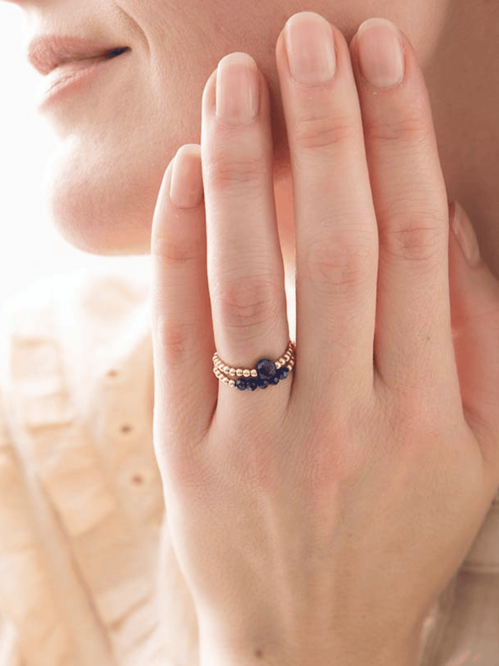 Beauty Lapislazuli Gold Ring