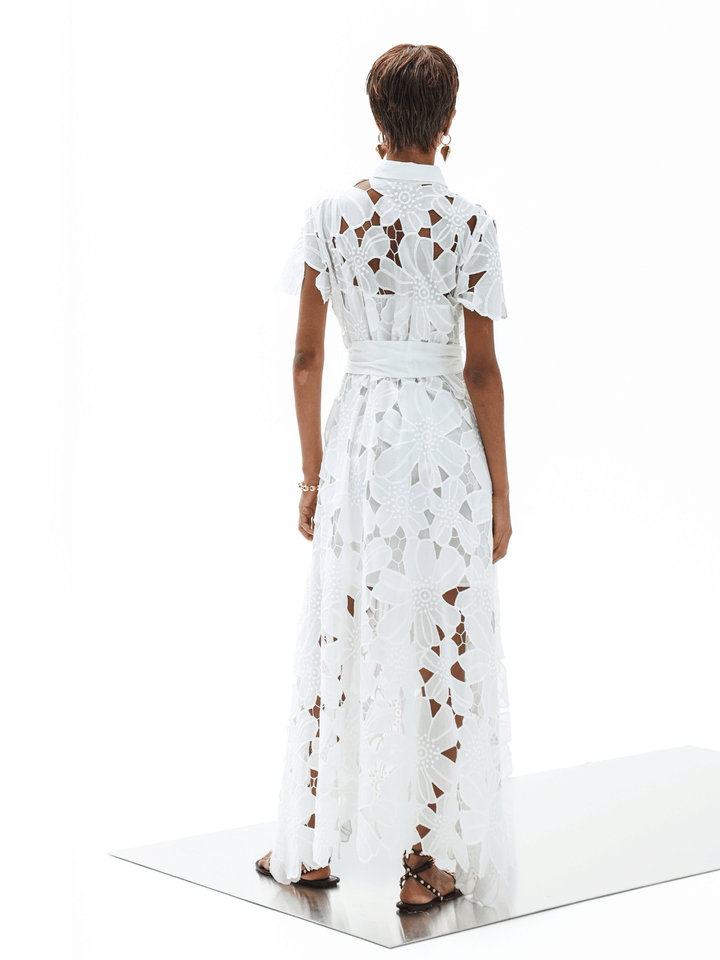 Anafi Spitzenkleid Weiß