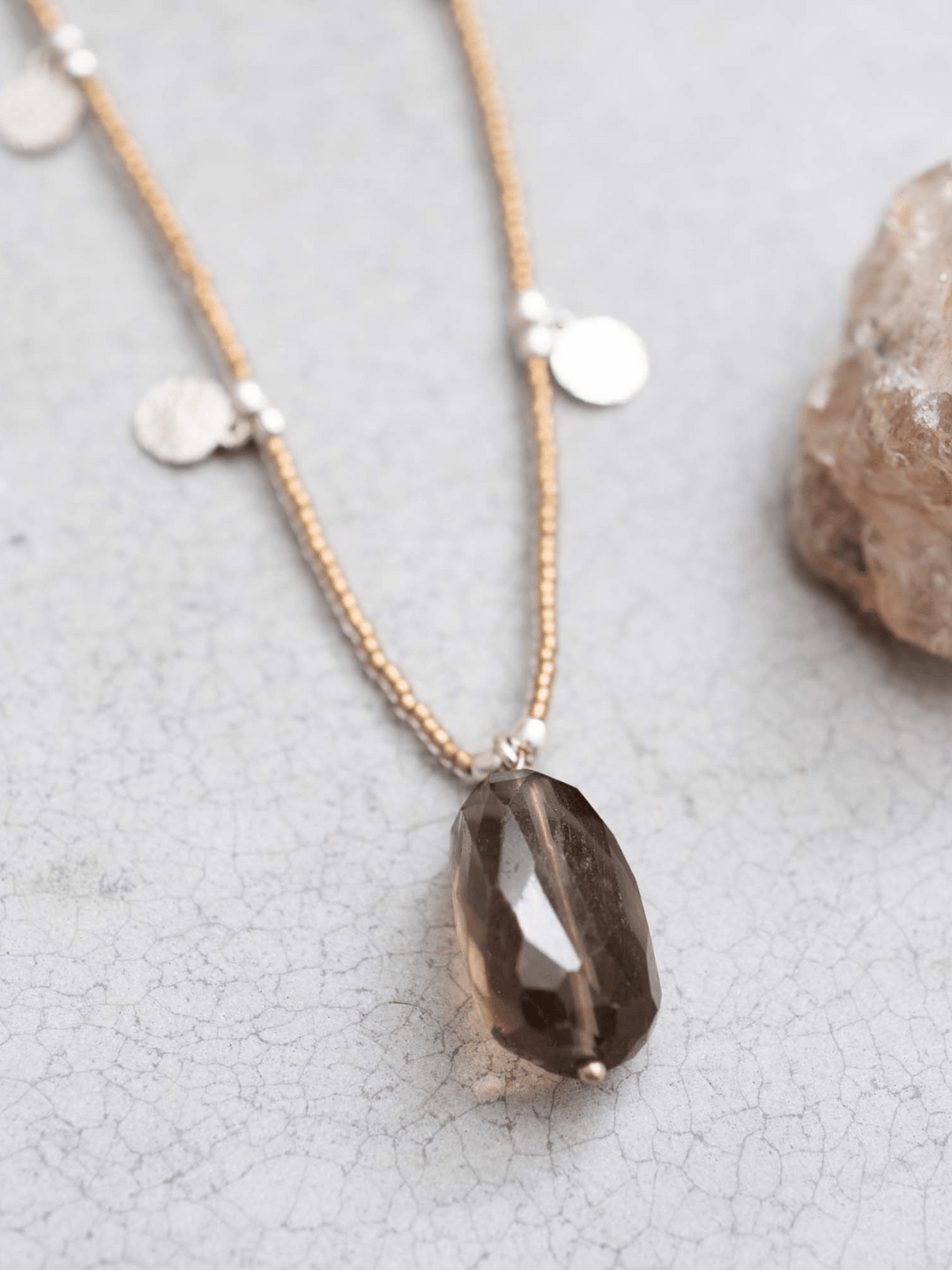 Charming Smoky Quartz Necklace