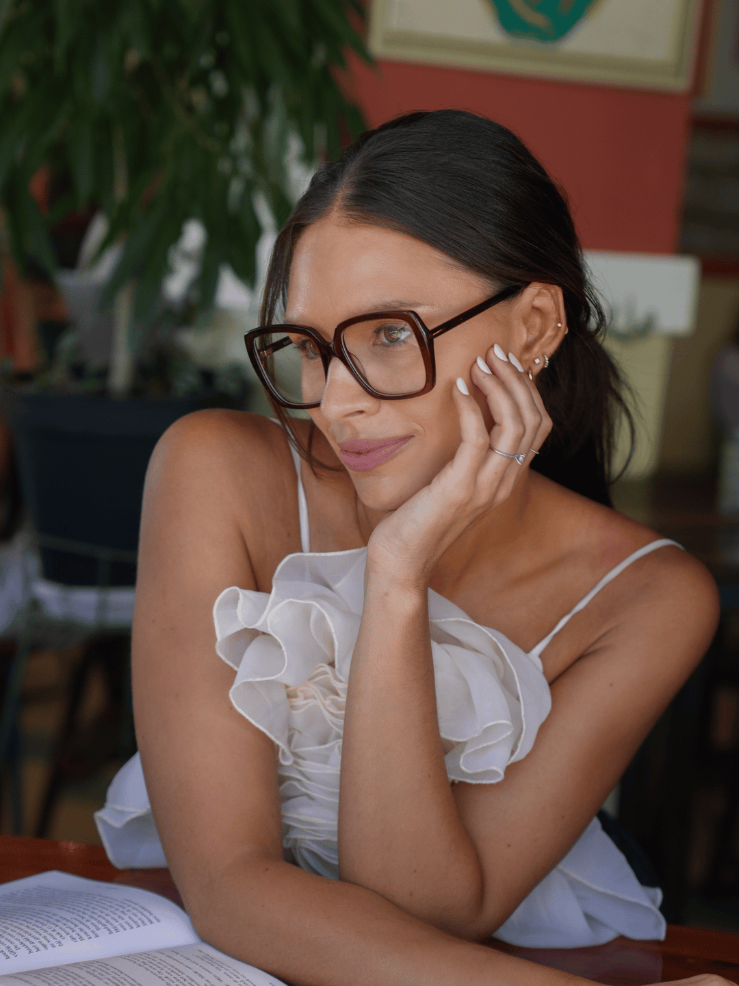 Computer reading glasses Eyedentity Grown Up Red