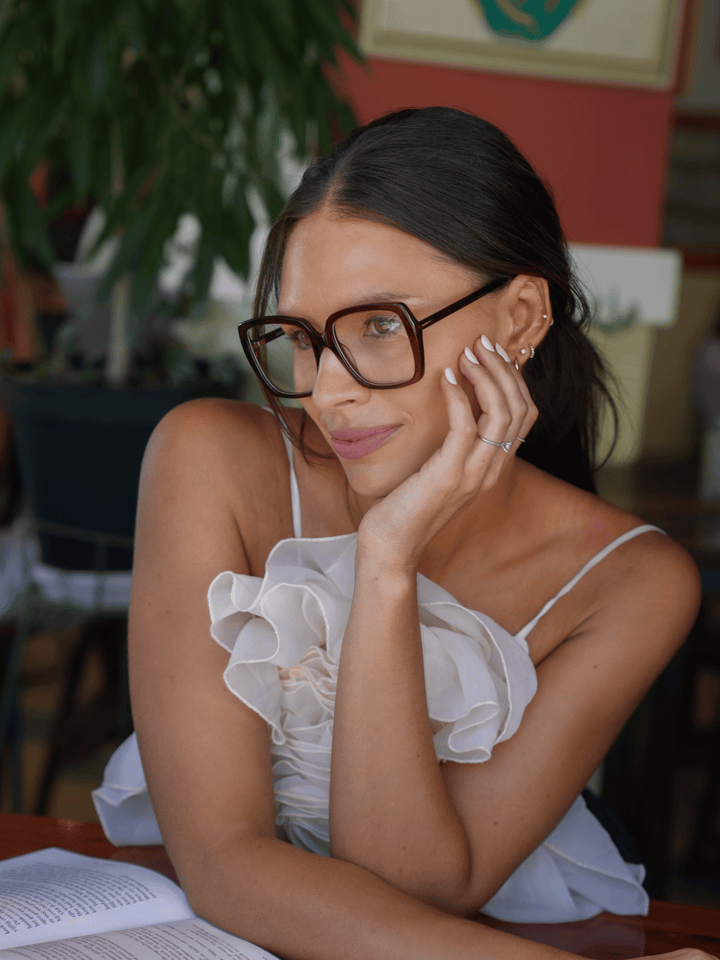 Computer reading glasses Eyedentity Grown Up Red