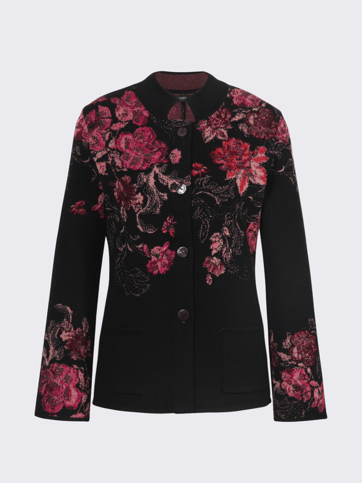 Jacquard Floral Jacke