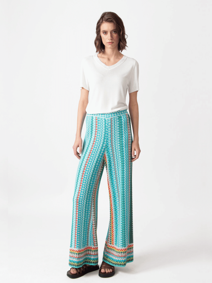 Strickhose Türkis