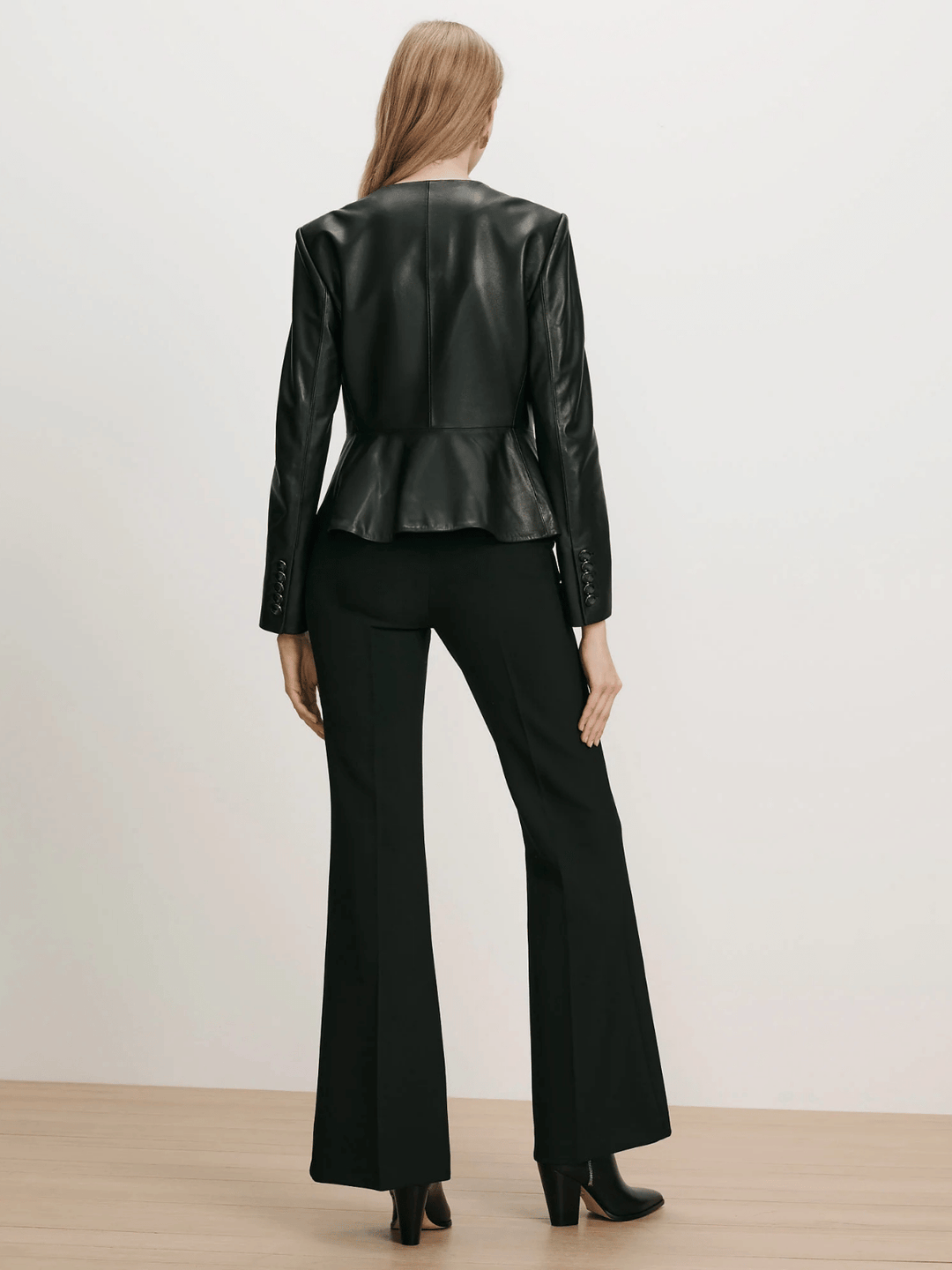 Кожаная куртка Quinn Peplum