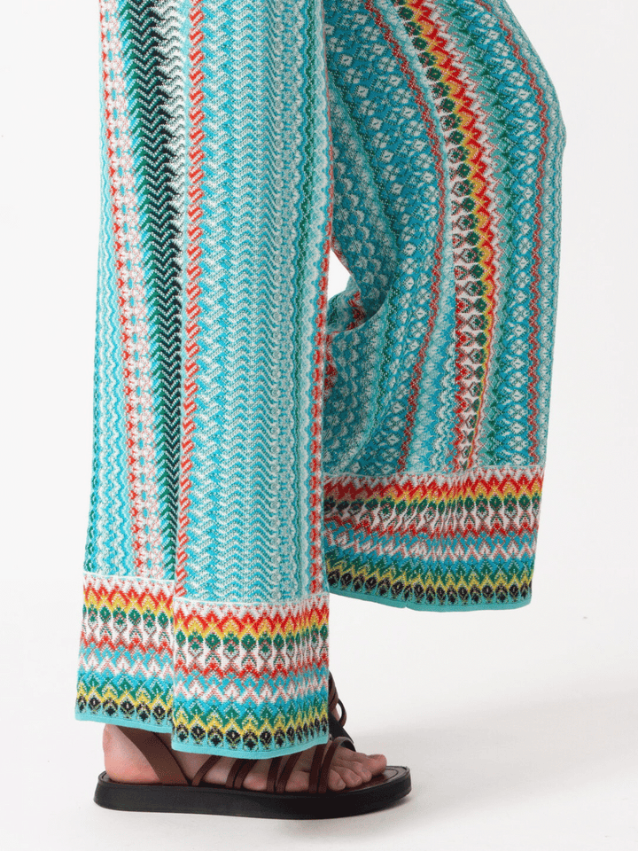 Strickhose Türkis