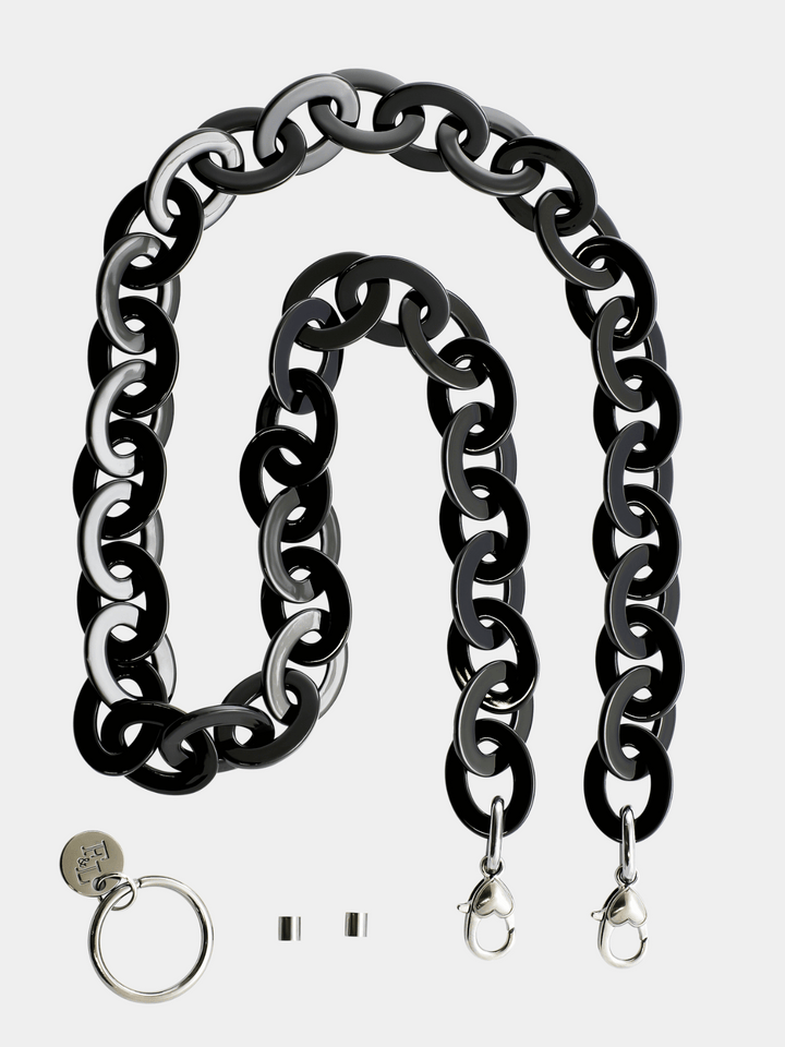 Brillenkette Shiny Black