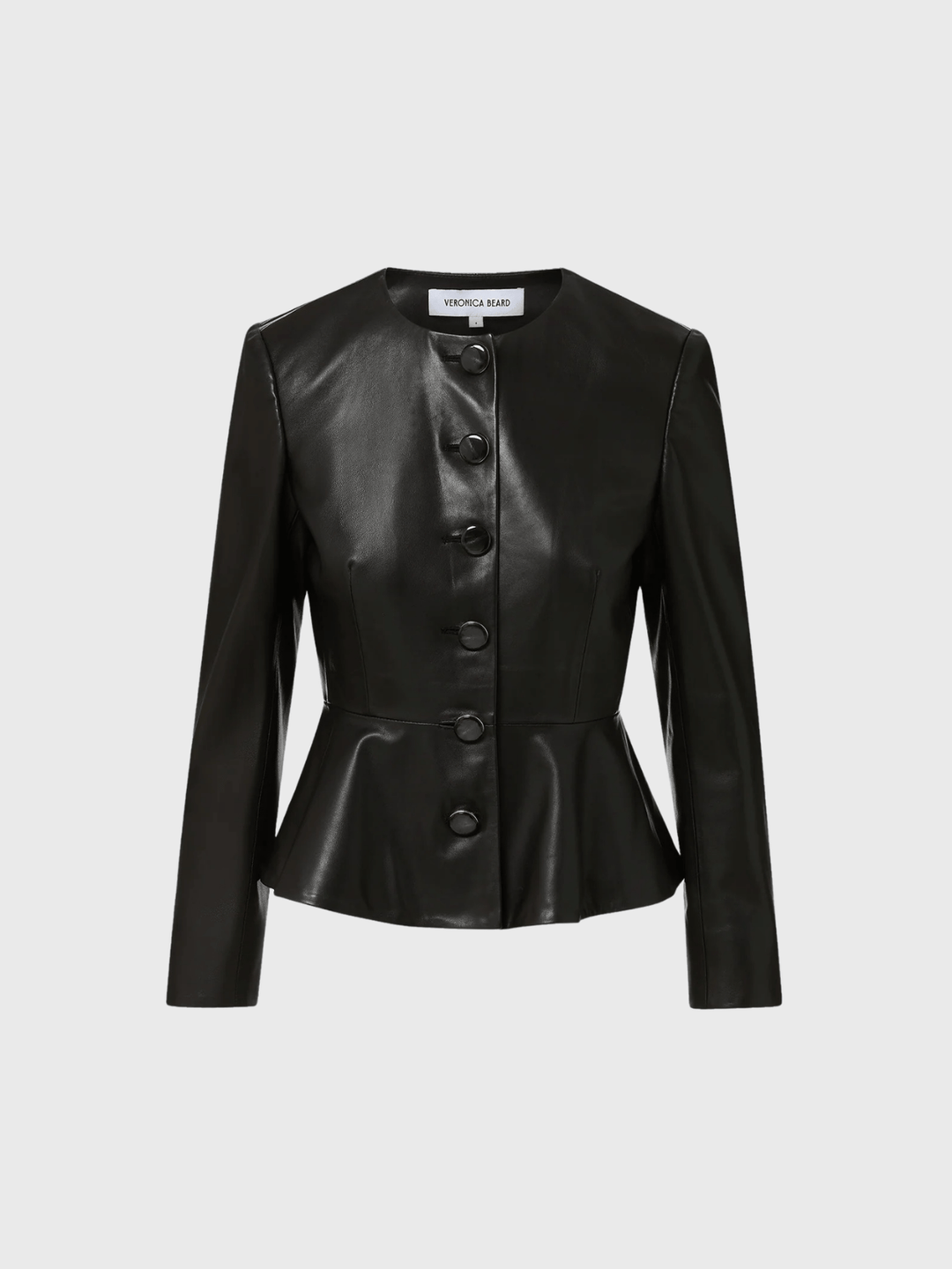 Кожаная куртка Quinn Peplum