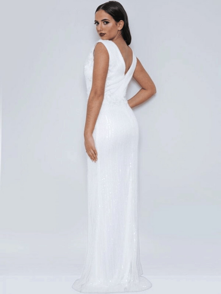Ethana Ivory Evening Dress