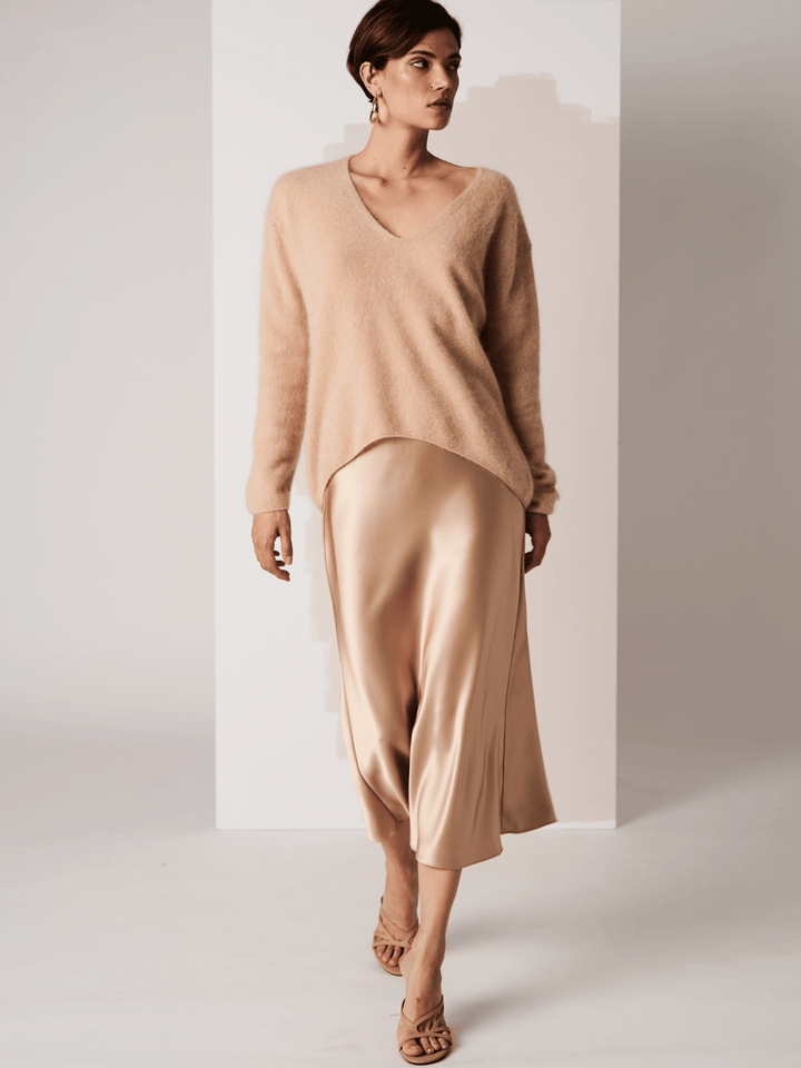 satin skirt