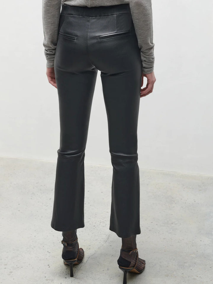 Livley Leather Pants Skinny Flared
