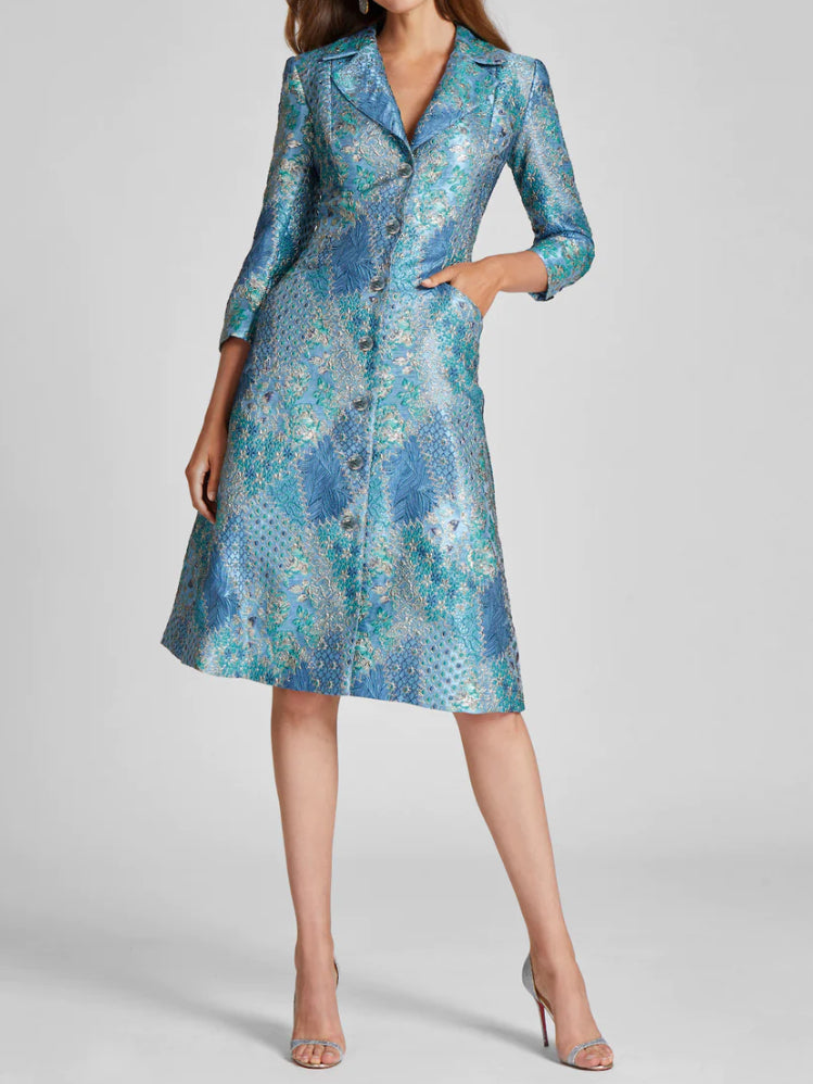 Evening coat brocade